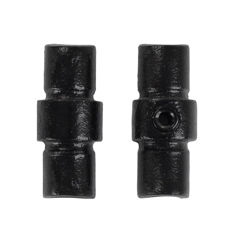 Buiskoppeling Inwendig koppelstuk - zwart-E / 48,3 mm