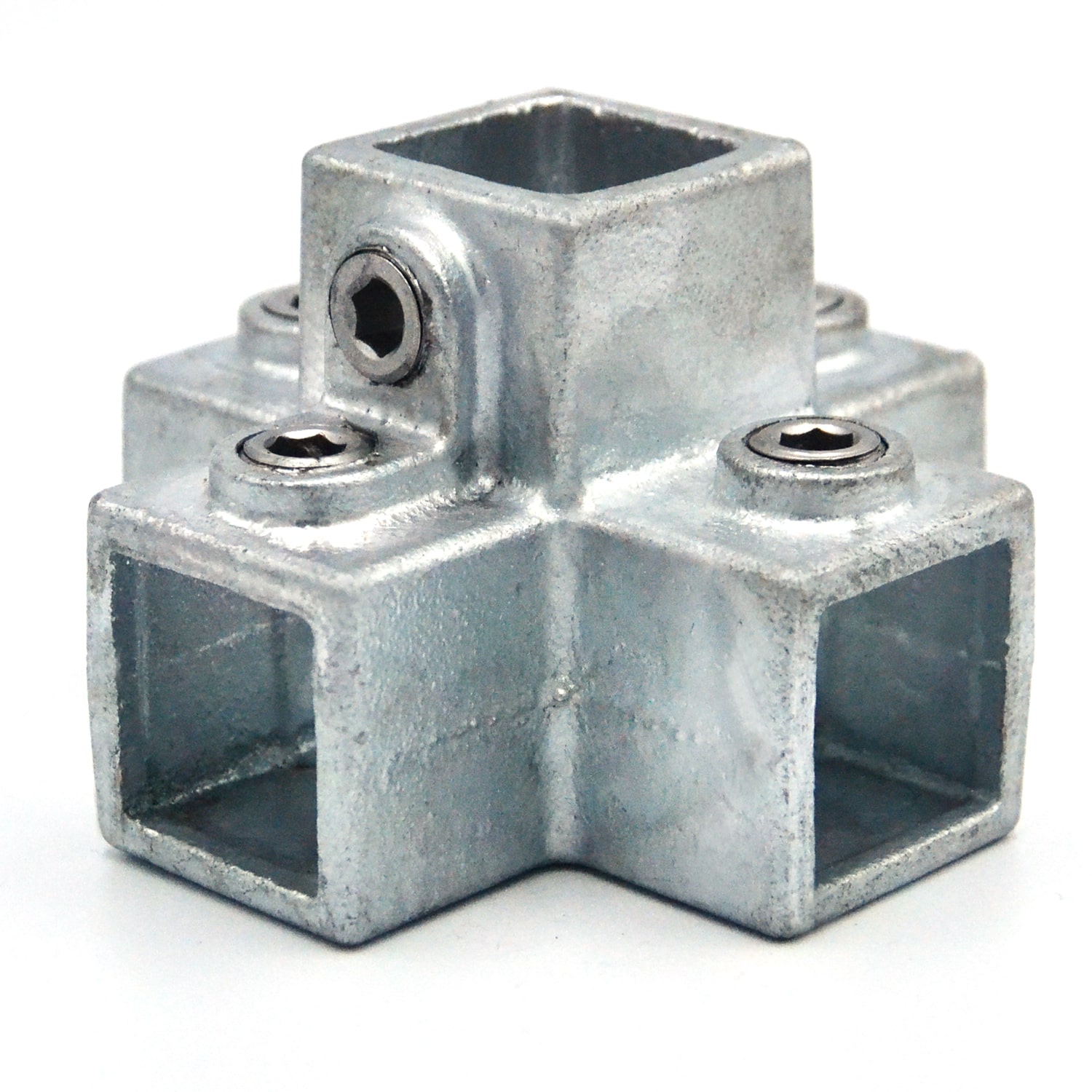 Buiskoppeling 4-weg kruisstuk - vierkant - 25 mm