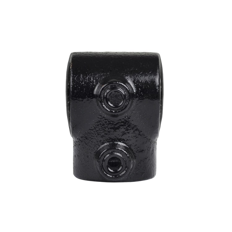 Buiskoppeling Kort T-stuk - zwart-E / 48,3 mm